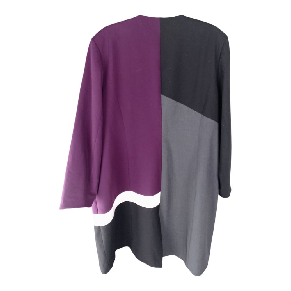 Calvin Klein Black and Purple Blazer with Modern Tailoring Size 22W - Picture 5 of 5